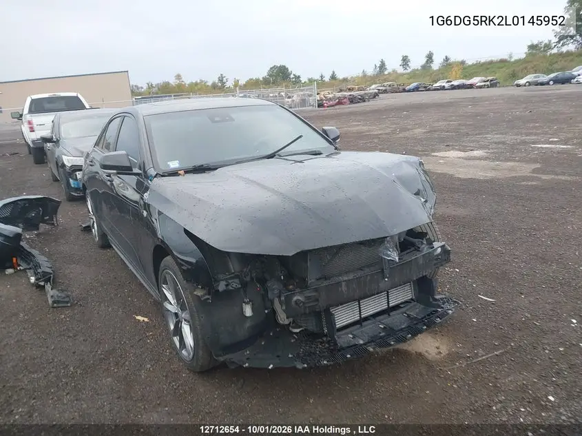CADILLAC CT4 2020, VIN 1G6DG5RK2L0145952