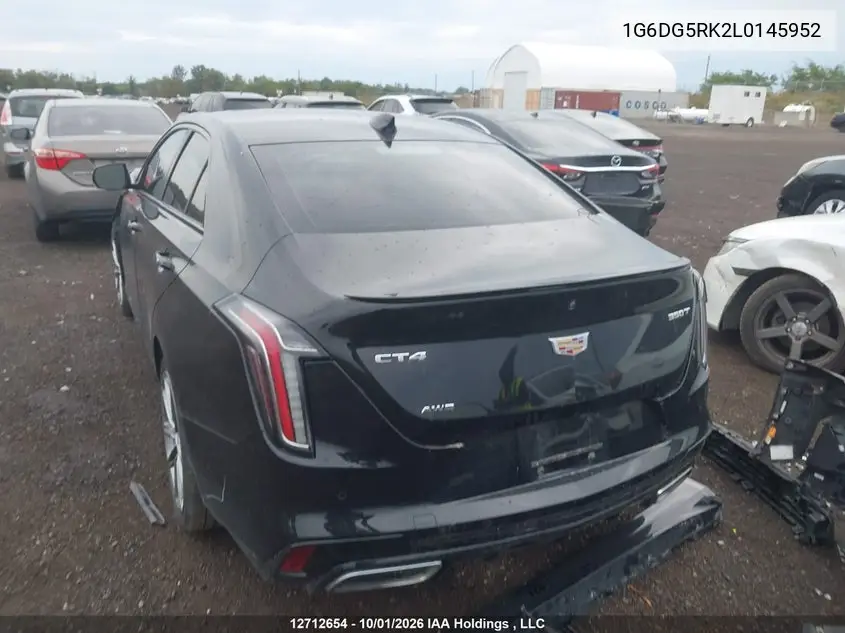 2020 CADILLAC CT4 VIN 1G6DG5RK2L0145952 — фото 3