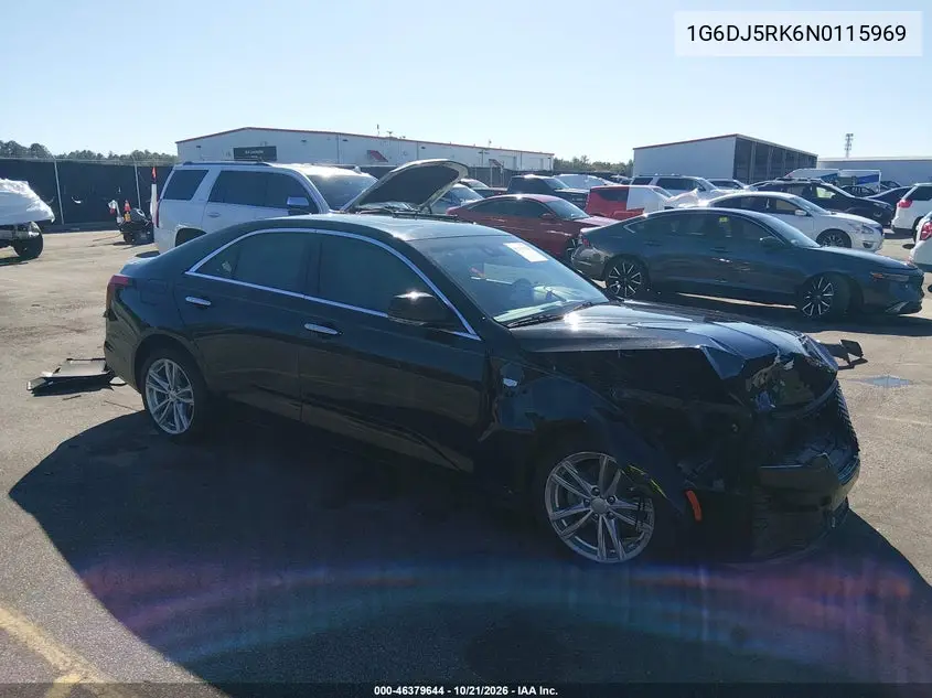 CADILLAC CT4 2022, VIN 1G6DJ5RK6N0115969
