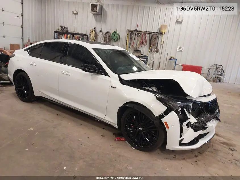 CADILLAC CT5-V 2026, VIN 1G6DV5RW2T0115228