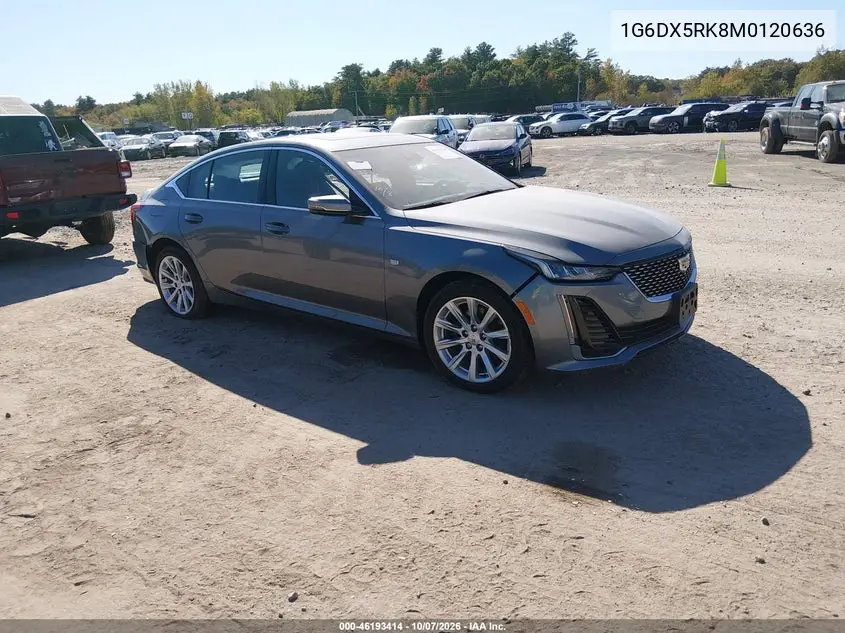 CADILLAC CT5 2021, VIN 1G6DX5RK8M0120636