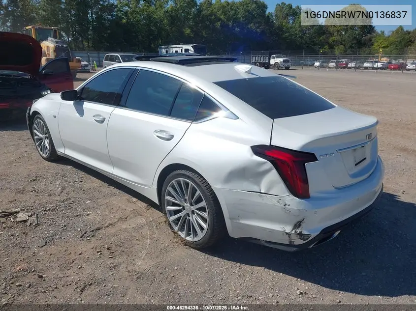 2022 CADILLAC CT5 VIN 1G6DN5RW7N0136837 — фото 3