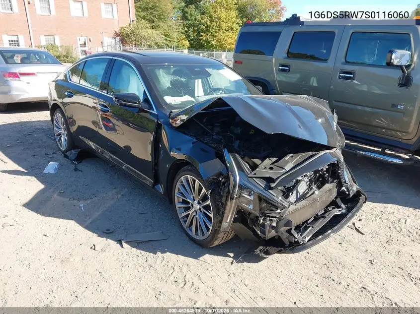 CADILLAC CT5 2025, VIN 1G6DS5RW7S0116060