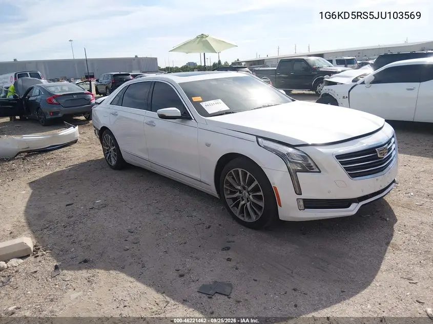 CADILLAC CT6 2018, VIN 1G6KD5RS5JU103569