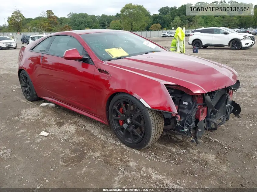 CADILLAC CTS-V 2011, VIN 1G6DV1EP5B0136564
