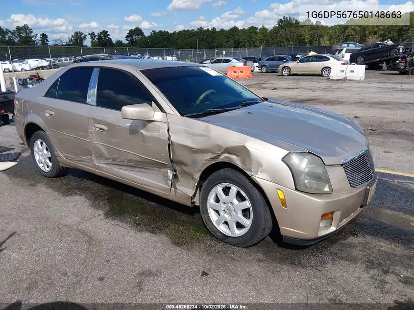 CADILLAC CTS 2005, VIN 1G6DP567650148663