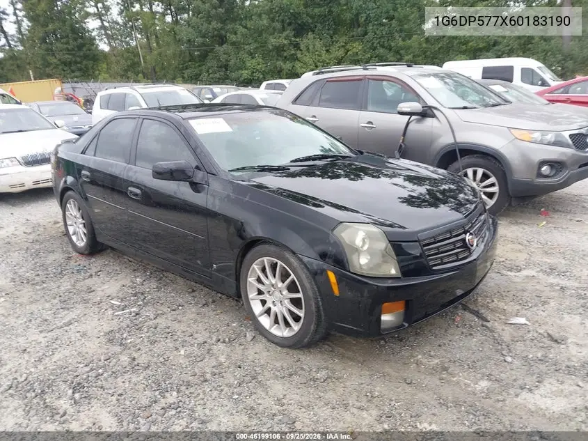 CADILLAC CTS 2006, VIN 1G6DP577X60183190