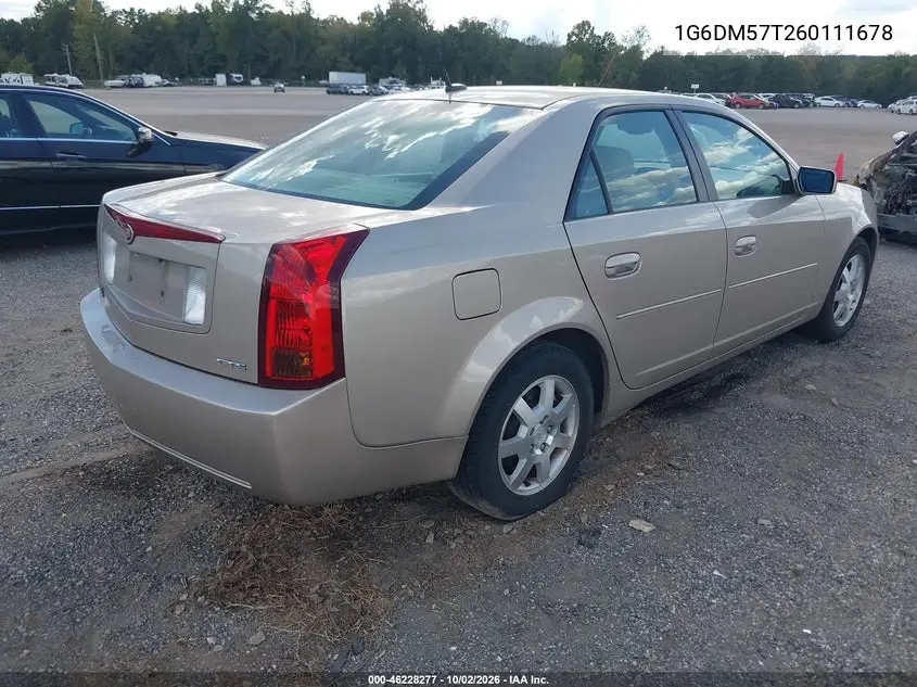 2006 CADILLAC CTS VIN 1G6DM57T260111678 — фото 4