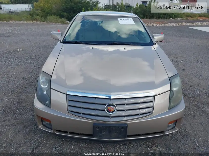 2006 CADILLAC CTS VIN 1G6DM57T260111678 — фото 6