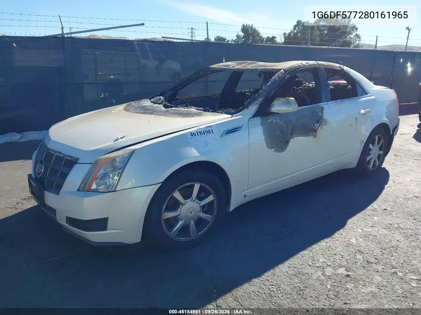 2008 CADILLAC CTS VIN 1G6DF577280161965 — фото 2