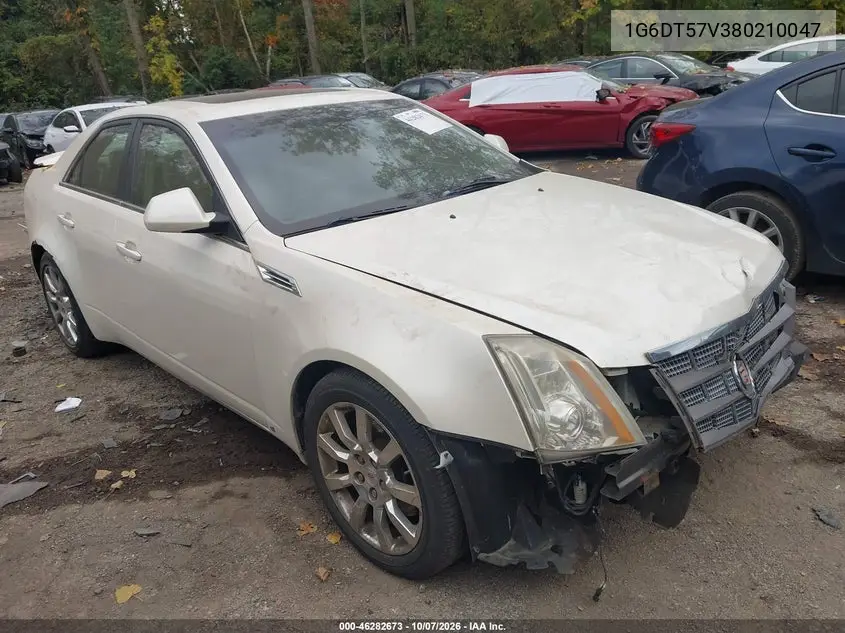 CADILLAC CTS 2008, VIN 1G6DT57V380210047