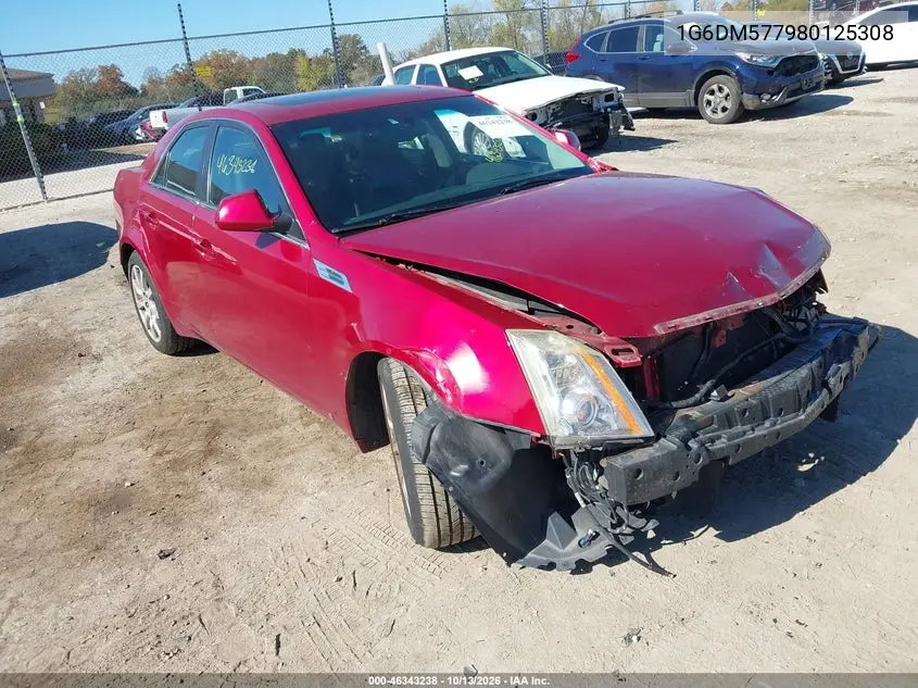 CADILLAC CTS 2008, VIN 1G6DM577980125308
