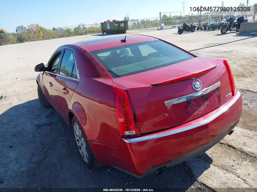 2008 CADILLAC CTS VIN 1G6DM577980125308 — фото 3