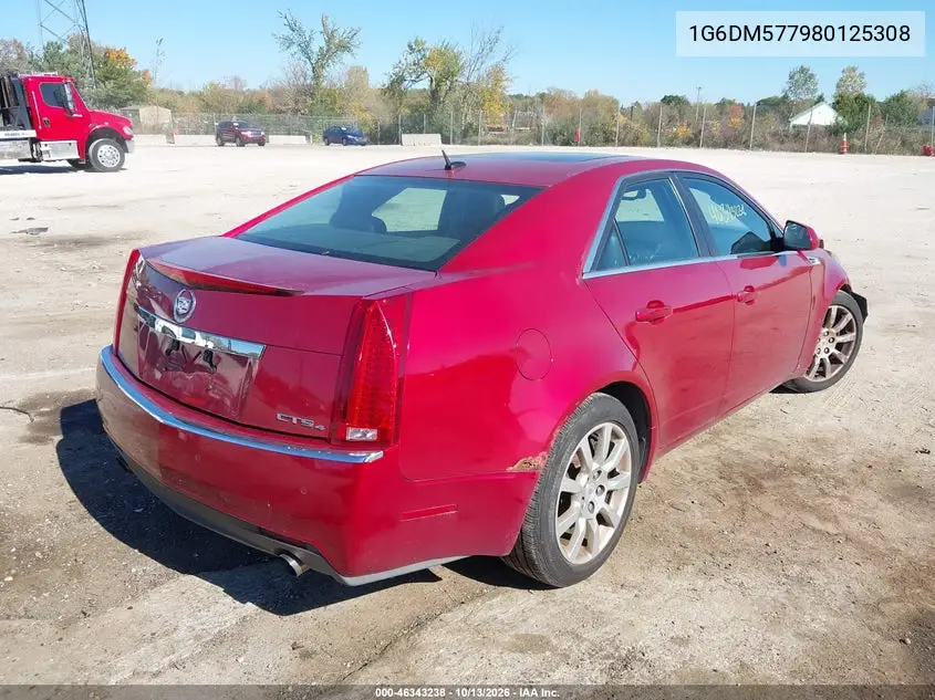 2008 CADILLAC CTS VIN 1G6DM577980125308 — фото 4