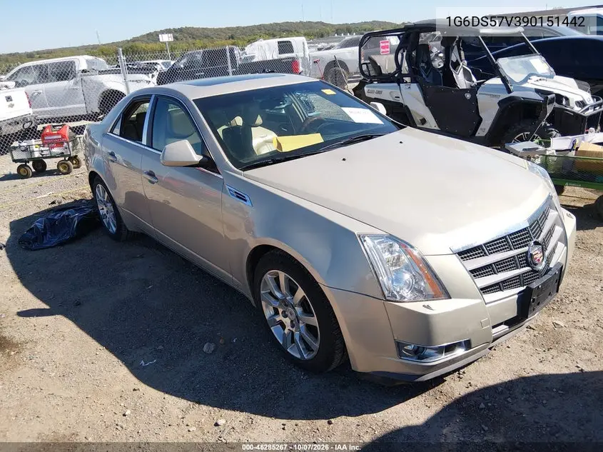 CADILLAC CTS 2009, VIN 1G6DS57V390151442