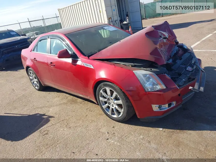 CADILLAC CTS 2009, VIN 1G6DT57V890107112