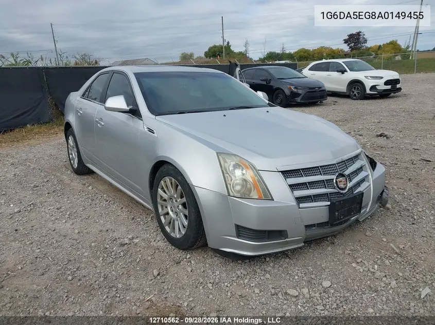 CADILLAC CTS 2010, VIN 1G6DA5EG8A0149455