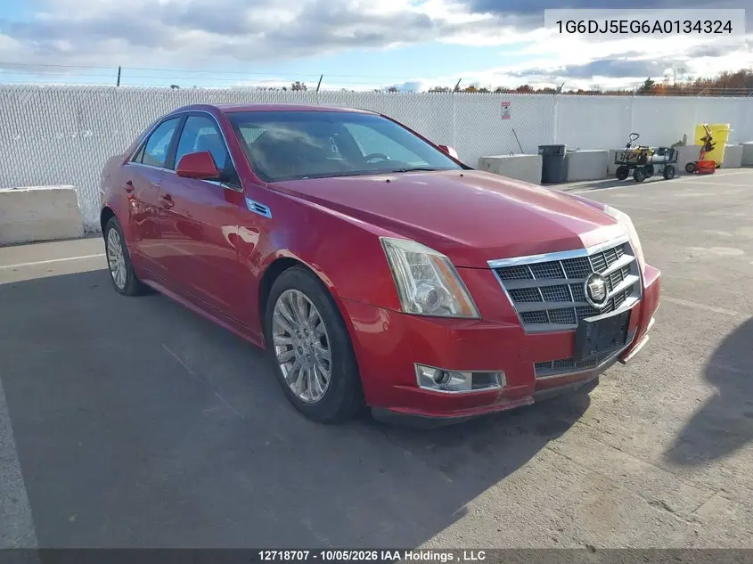 CADILLAC CTS 2010, VIN 1G6DJ5EG6A0134324