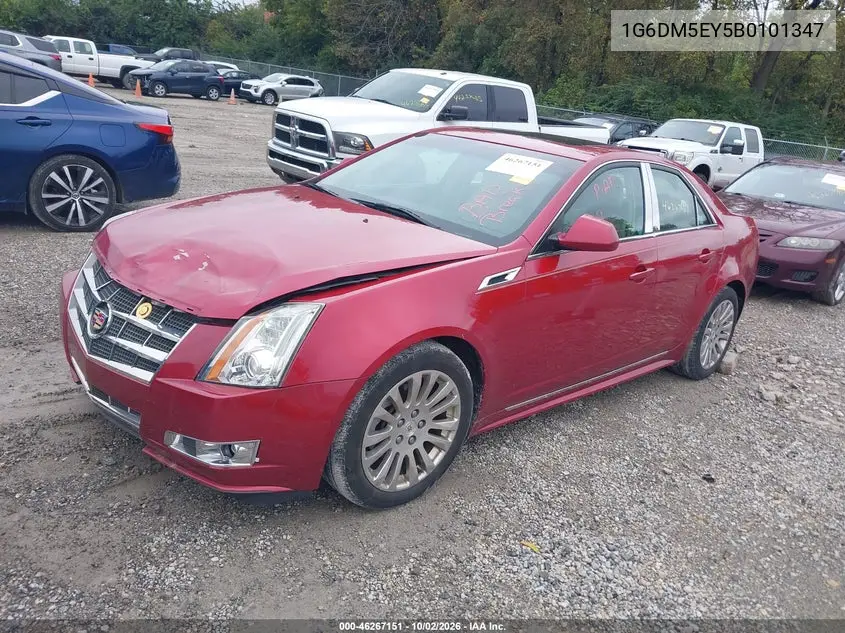 2011 CADILLAC CTS VIN 1G6DM5EY5B0101347 — фото 2