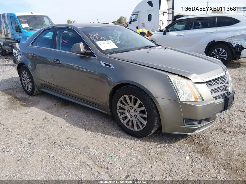 CADILLAC CTS 2011, VIN 1G6DA5EYXB0113681