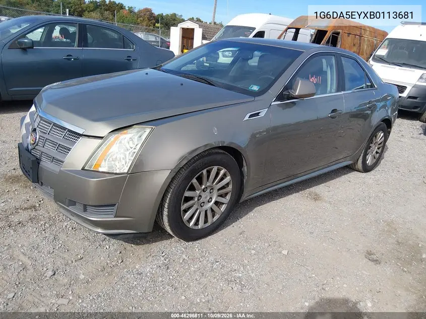 2011 CADILLAC CTS VIN 1G6DA5EYXB0113681 — фото 2