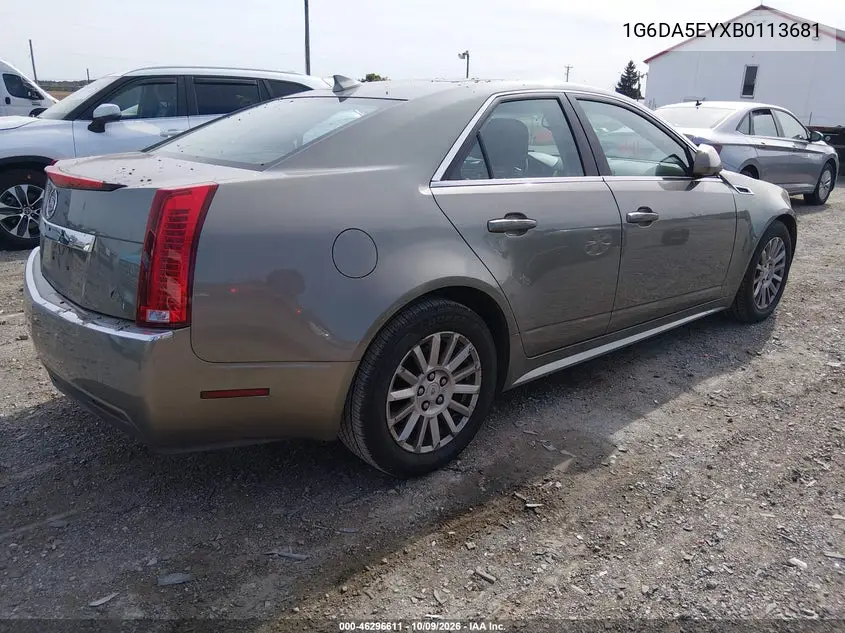 2011 CADILLAC CTS VIN 1G6DA5EYXB0113681 — фото 4