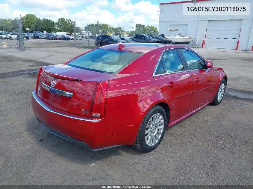2011 CADILLAC CTS VIN 1G6DF5EY3B0118075 — фото 4