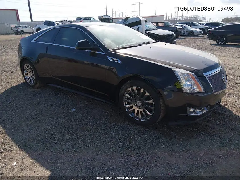 CADILLAC CTS 2011, VIN 1G6DJ1ED3B0109493
