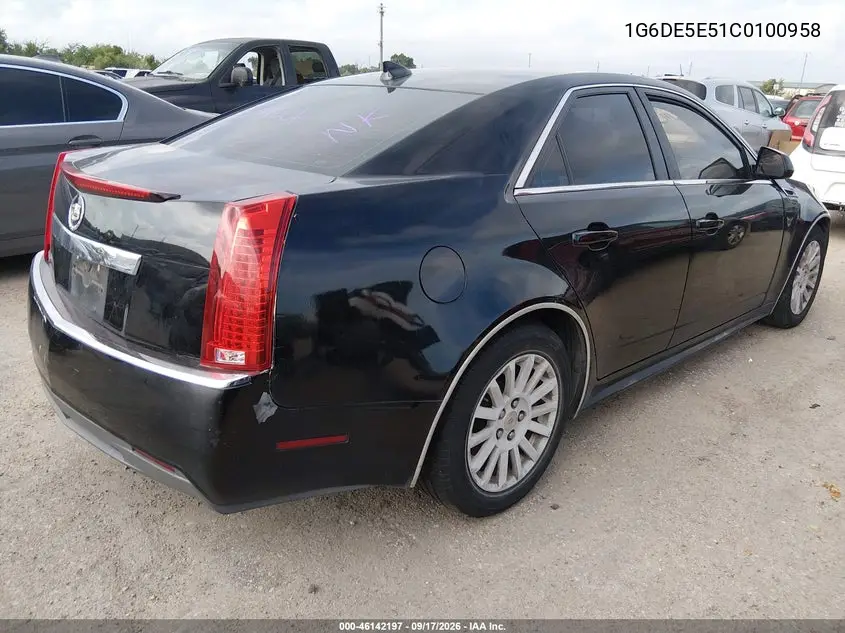 2012 CADILLAC CTS VIN 1G6DE5E51C0100958 — фото 4