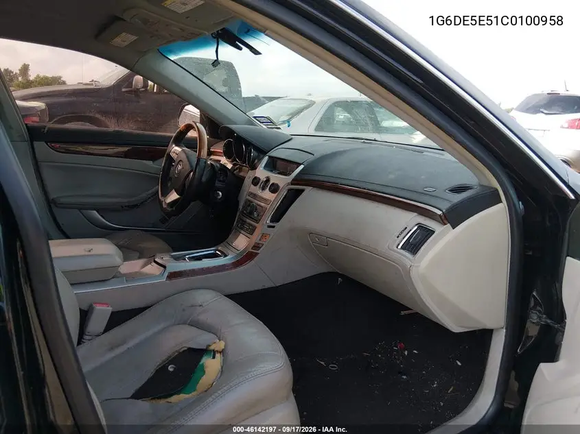 2012 CADILLAC CTS VIN 1G6DE5E51C0100958 — фото 5
