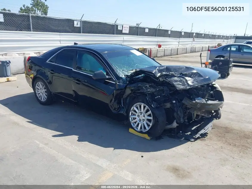 CADILLAC CTS 2012, VIN 1G6DF5E56C0125531