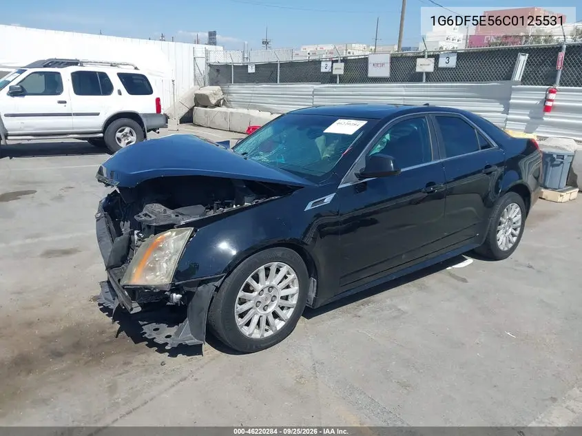 2012 CADILLAC CTS VIN 1G6DF5E56C0125531 — фото 2