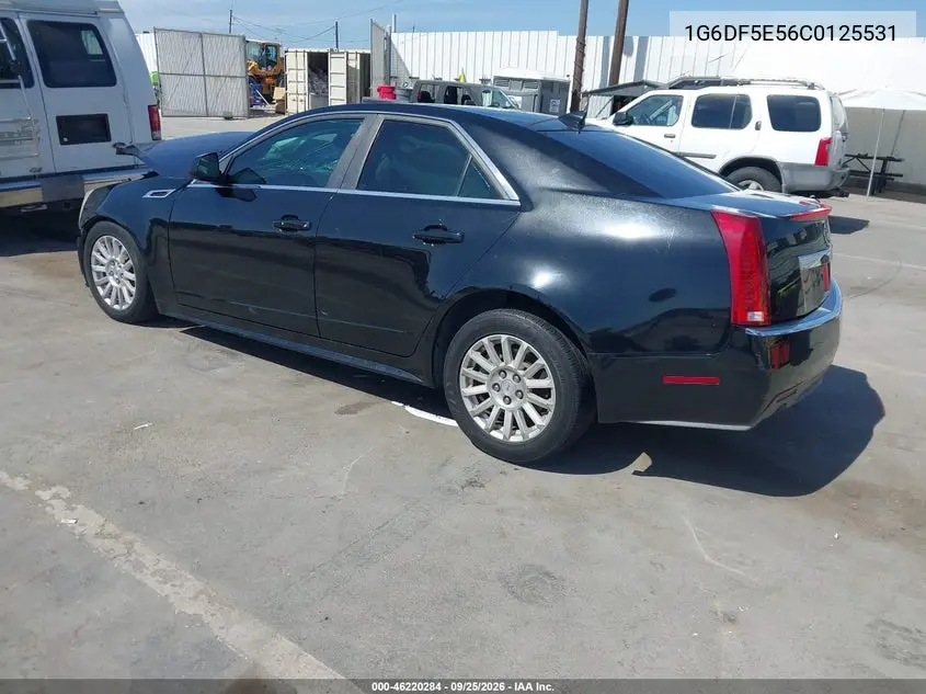 2012 CADILLAC CTS VIN 1G6DF5E56C0125531 — фото 3