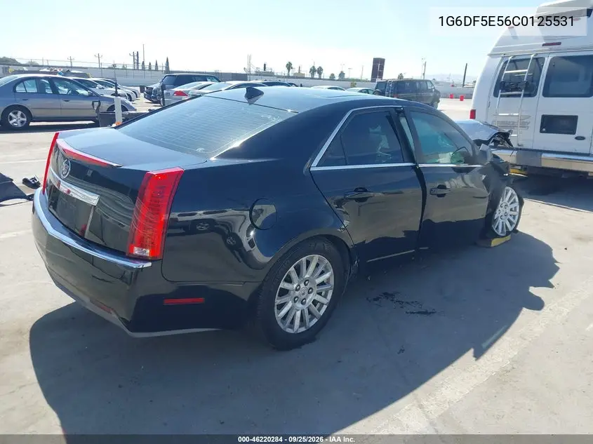 2012 CADILLAC CTS VIN 1G6DF5E56C0125531 — фото 4