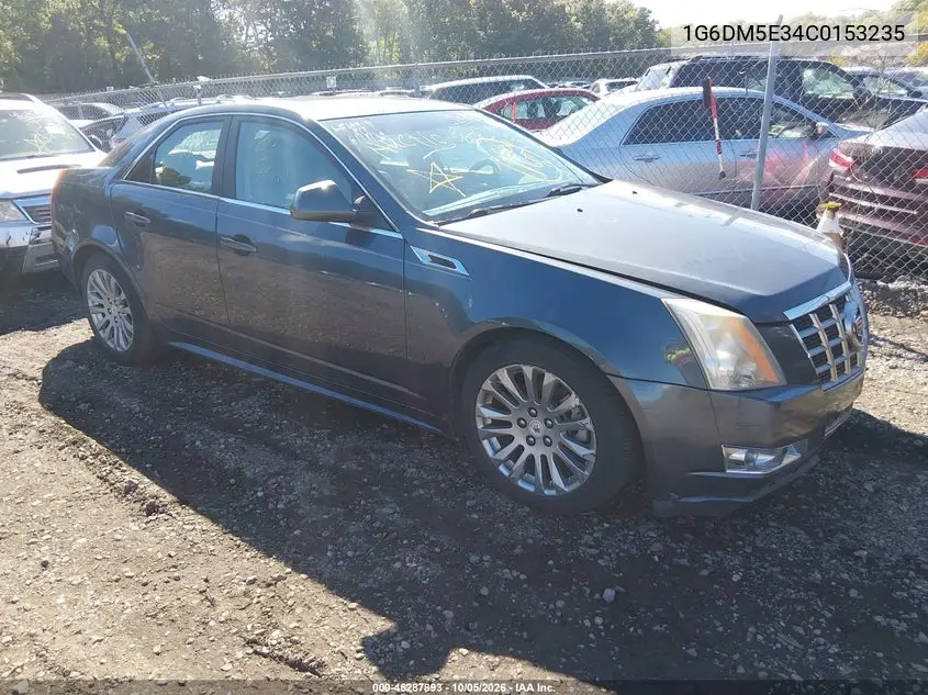 CADILLAC CTS 2012, VIN 1G6DM5E34C0153235