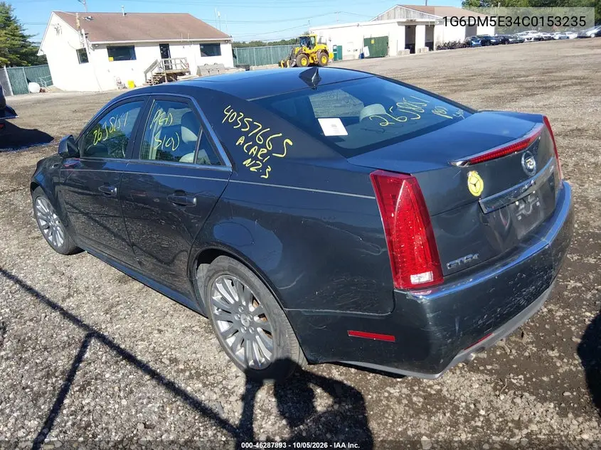2012 CADILLAC CTS VIN 1G6DM5E34C0153235 — фото 3