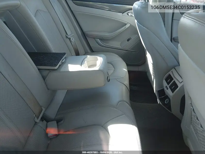2012 CADILLAC CTS VIN 1G6DM5E34C0153235 — фото 8