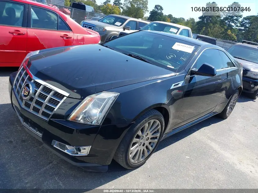 2012 CADILLAC CTS VIN 1G6DS1E35C0107346 — фото 2