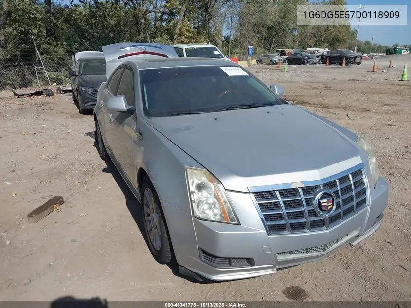 CADILLAC CTS 2013, VIN 1G6DG5E57D0118909