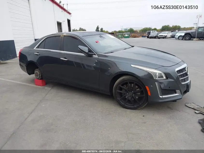 CADILLAC CTS 2014, VIN 1G6AZ5S30E0143510