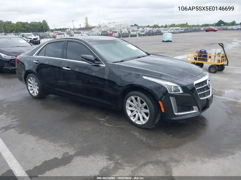CADILLAC CTS 2014, VIN 1G6AP5SX5E0146699