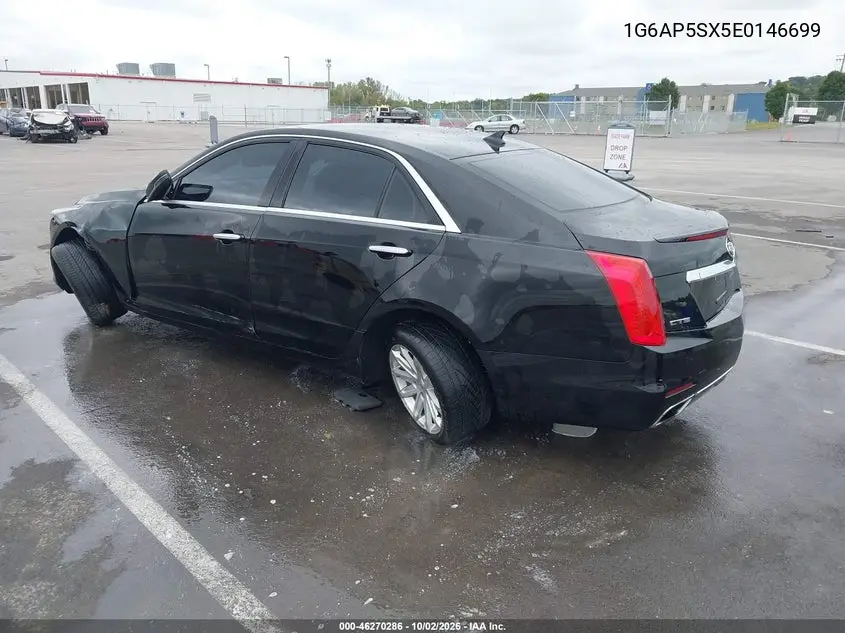 2014 CADILLAC CTS VIN 1G6AP5SX5E0146699 — фото 3