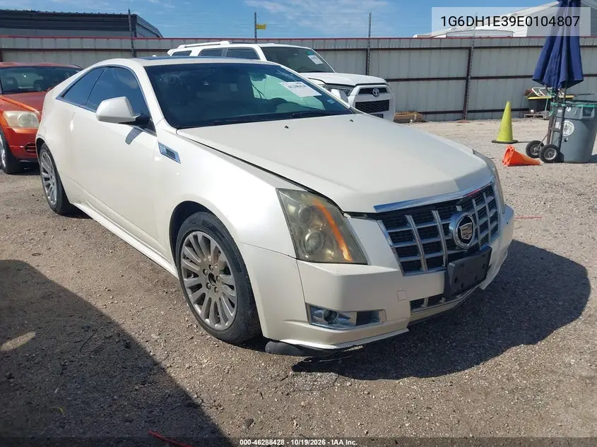 CADILLAC CTS 2014, VIN 1G6DH1E39E0104807