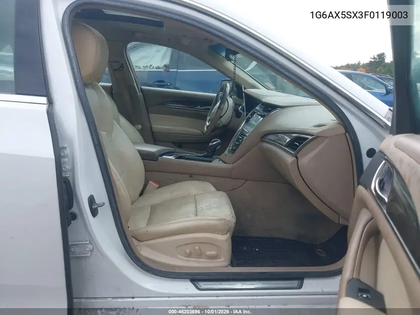 2015 CADILLAC CTS VIN 1G6AX5SX3F0119003 — фото 5