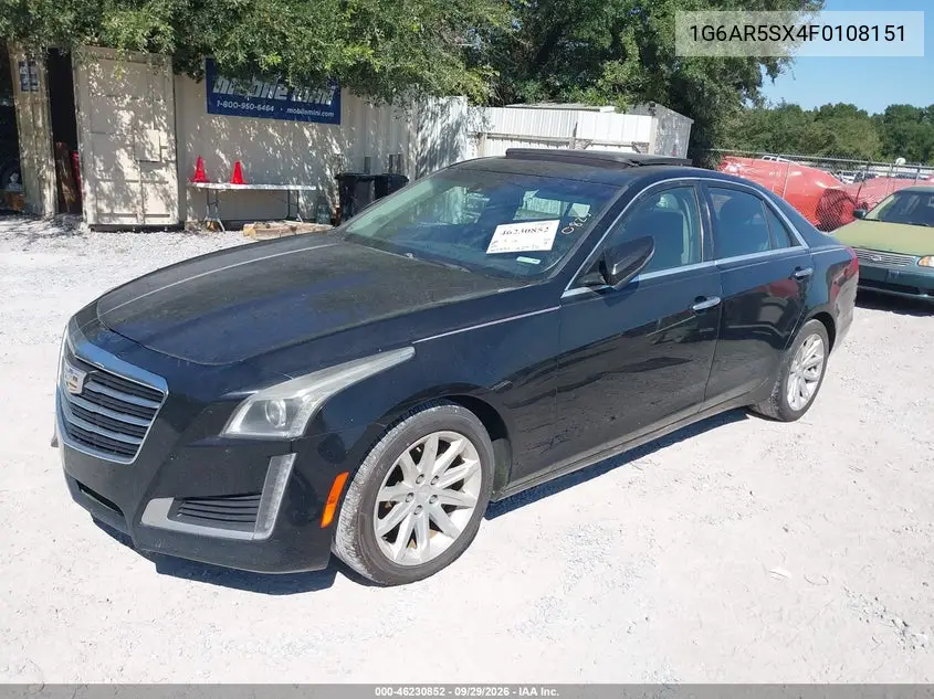 2015 CADILLAC CTS VIN 1G6AR5SX4F0108151 — фото 2