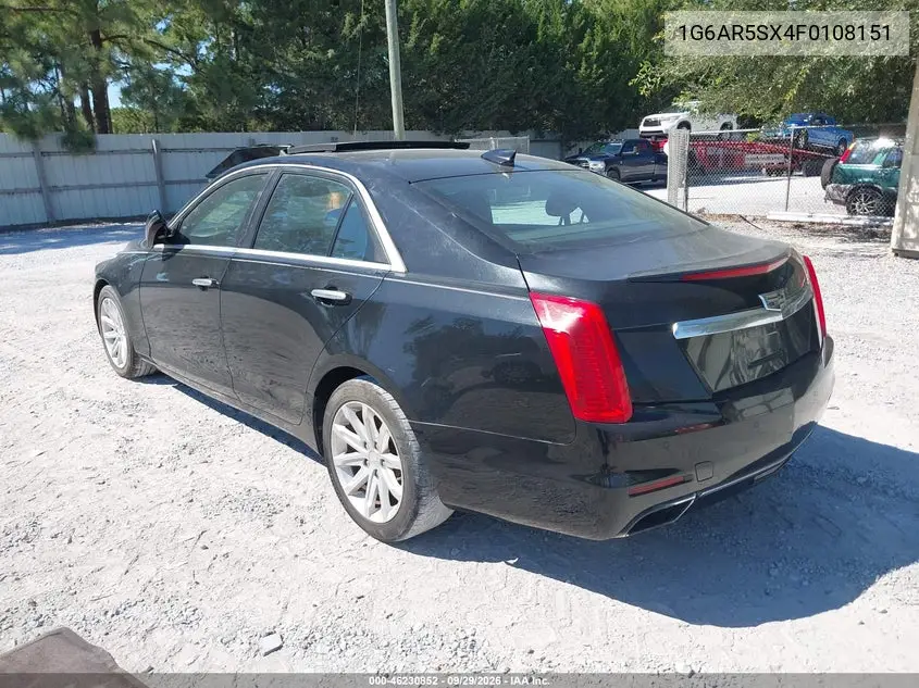 2015 CADILLAC CTS VIN 1G6AR5SX4F0108151 — фото 3