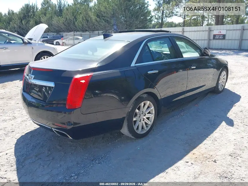 2015 CADILLAC CTS VIN 1G6AR5SX4F0108151 — фото 4
