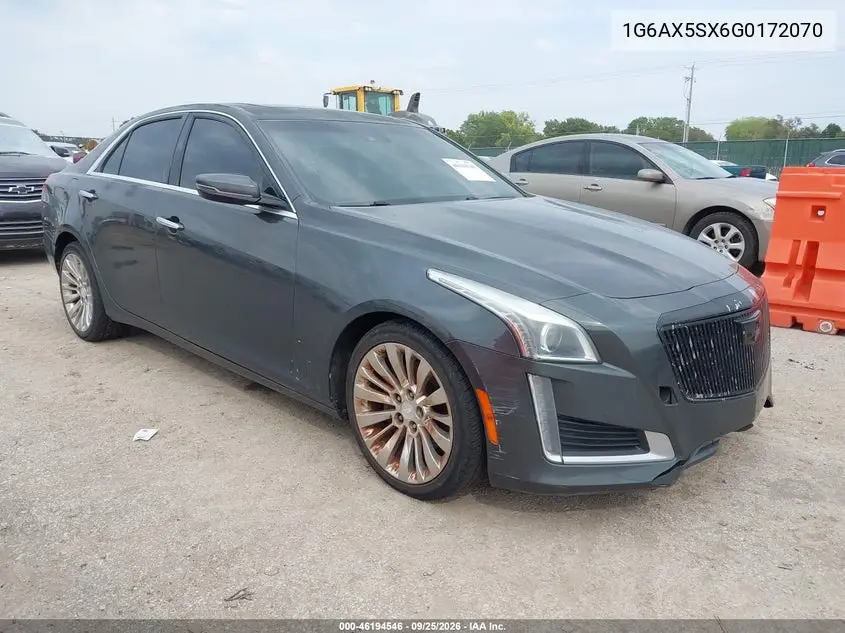 CADILLAC CTS 2016, VIN 1G6AX5SX6G0172070