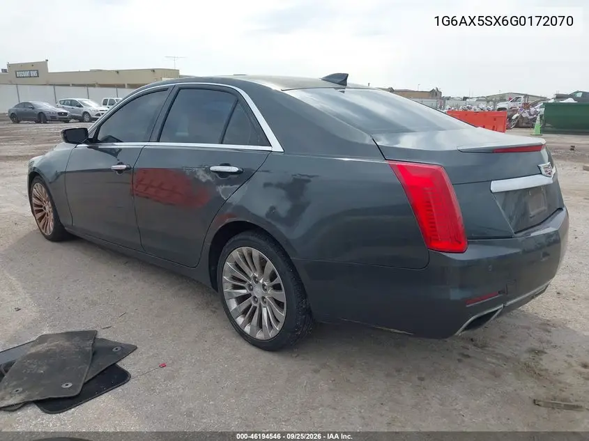 2016 CADILLAC CTS VIN 1G6AX5SX6G0172070 — фото 3