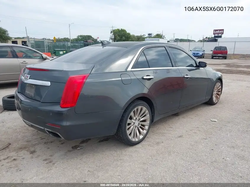 2016 CADILLAC CTS VIN 1G6AX5SX6G0172070 — фото 4